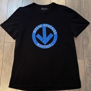 Moose Knuckles Montreal Black T-Shirt Sz M